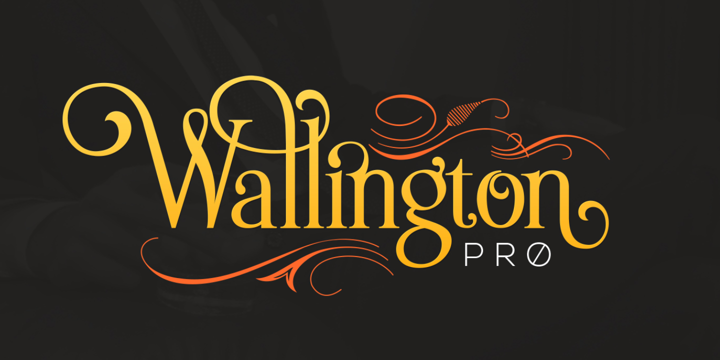 Ejemplo de fuente Wallington Pro #1